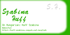 szabina huff business card